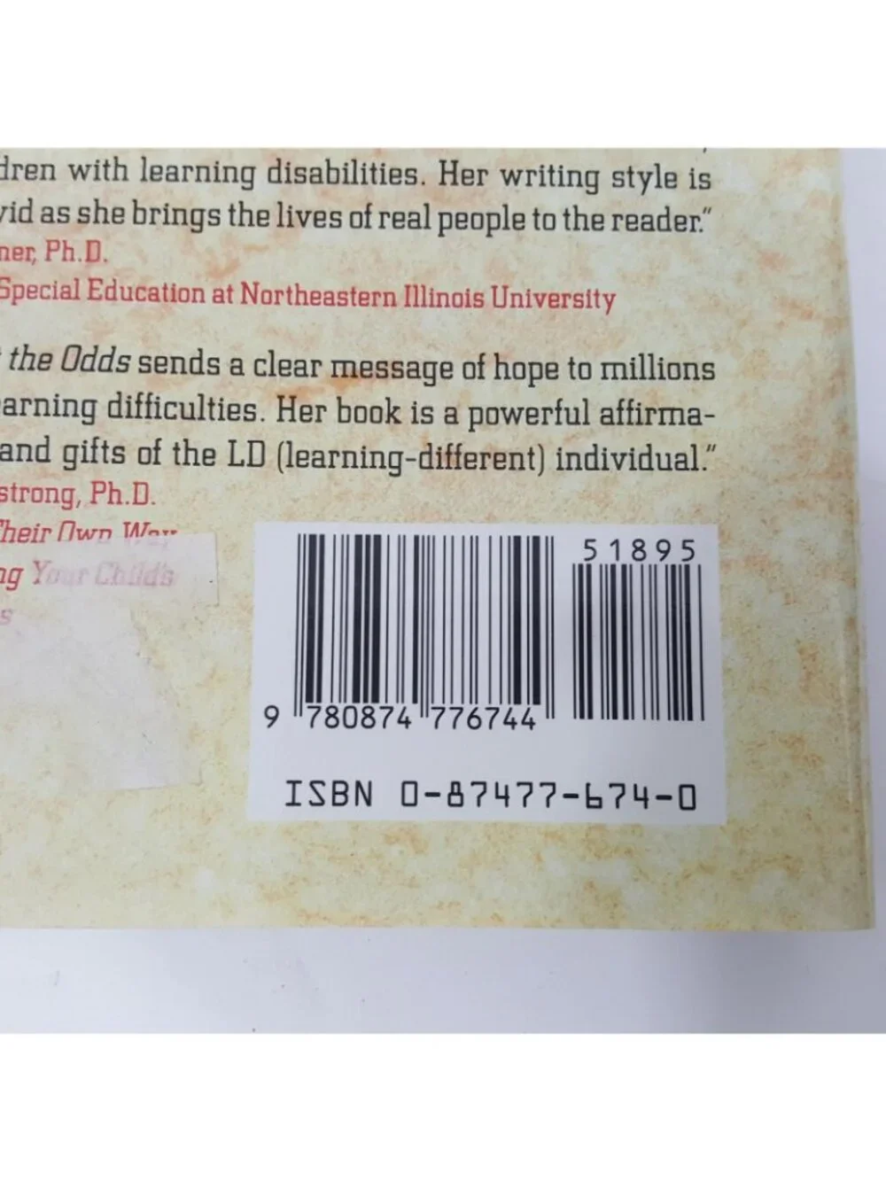 Succeeding Against The Odds Strategies and Insight Learning Disabilities LD Help